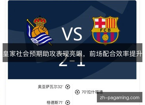 皇家社会预期助攻表现亮眼,前场配合效率提升 皇家社会预期助攻表现亮眼,前场配合效率提升